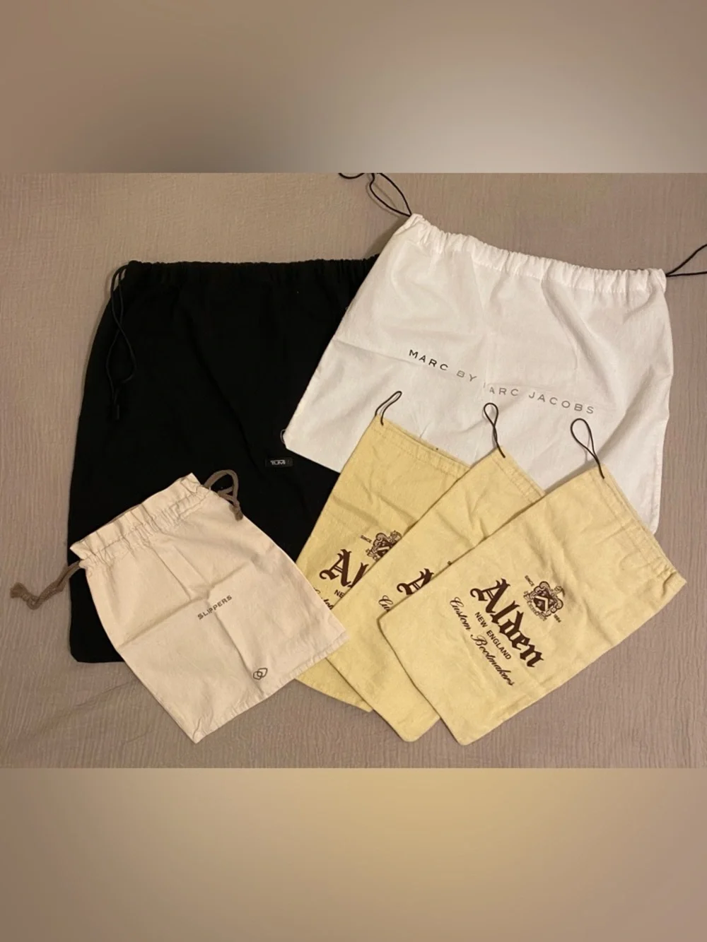 Marc by Marc Jacobs , Tumi , Alden , Slippers Drawstring Bags. Set